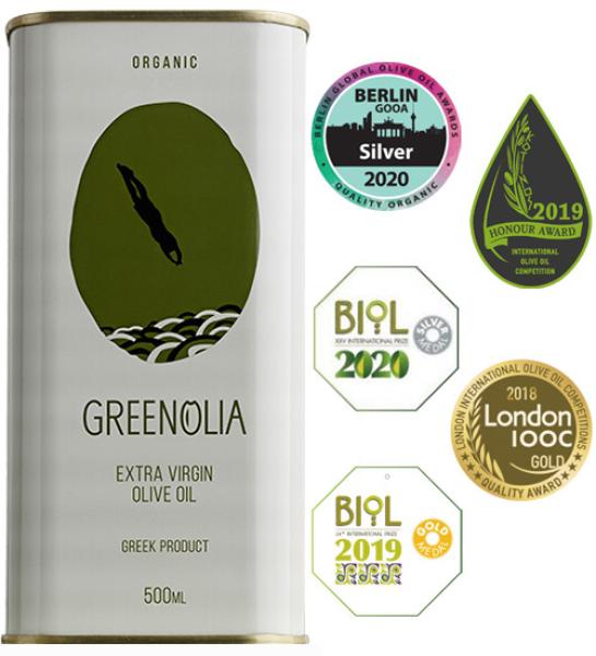 Extra virgin olive oil Organic-Greenolia-500ml