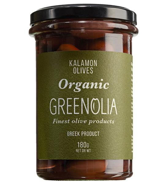 Organic Kalamon olives-Greenolia-180gr