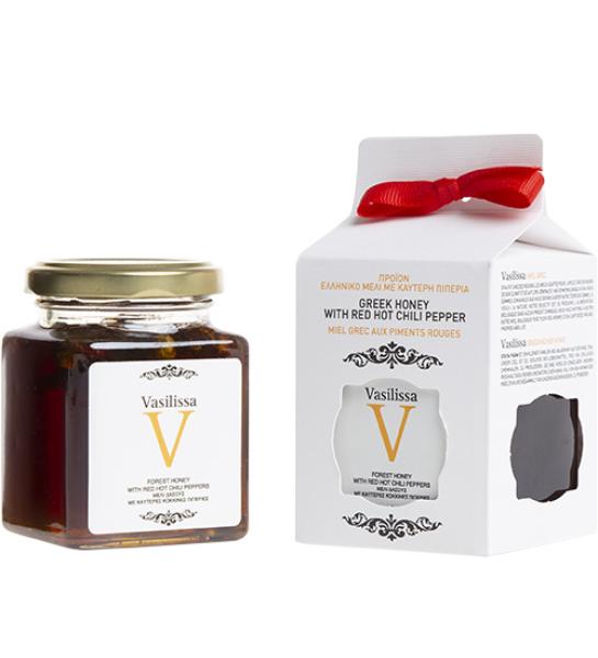 Μέλι δάσους με κόκκινη καυτερή πιπεριά Vasilissa-Stayia Farm-250gr