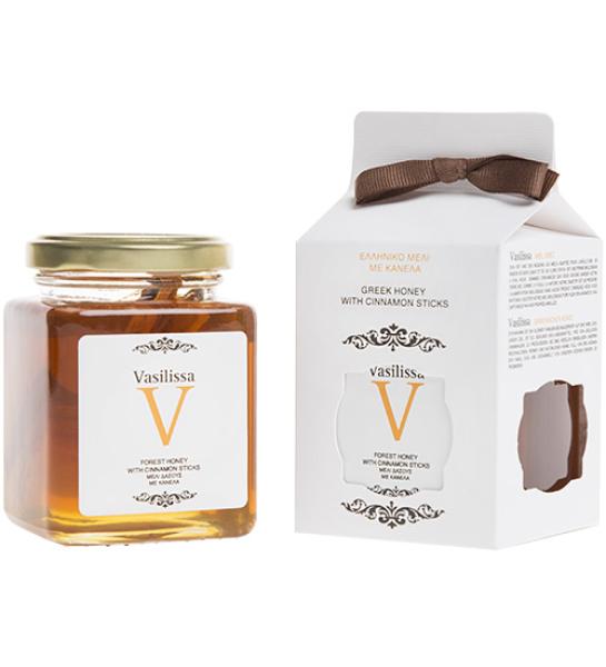Μέλι δάσους με στικς κανέλας Vasilissa-Stayia Farm-250gr