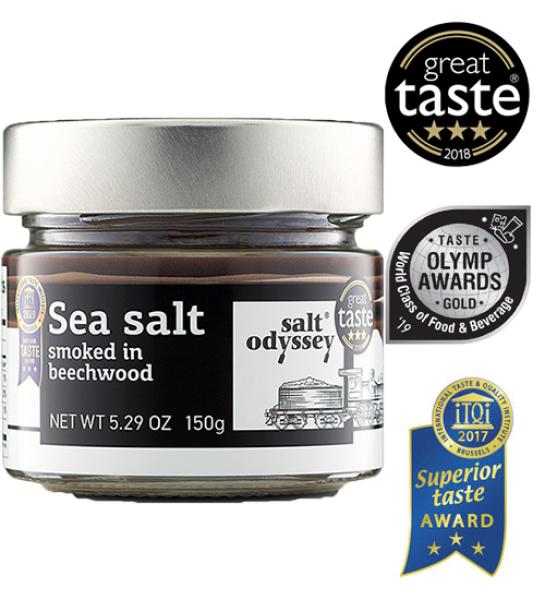 Smoked fine sea salt-Salt Odyssey-150gr