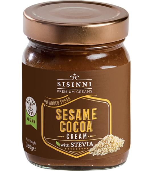 No sugar added, Sesame cream with cocoa Sisinni premium creams-Rito's Food-380gr