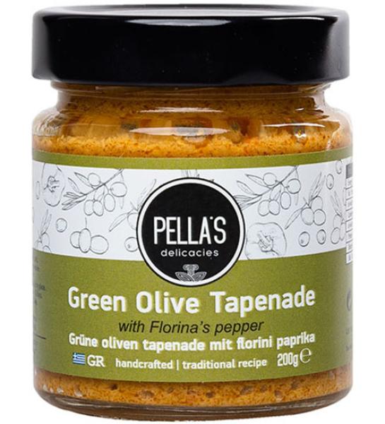Green olive paste with red pepper-Pella's Delicacies-200gr