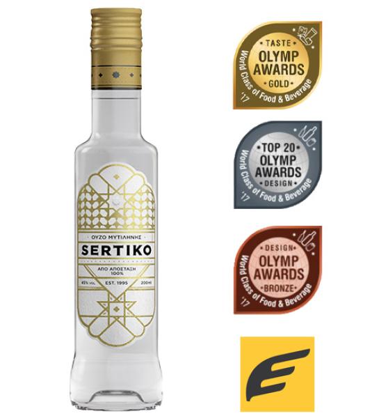 Ouzo of Mitilini Sertiko-Eva Distillery-200ml
