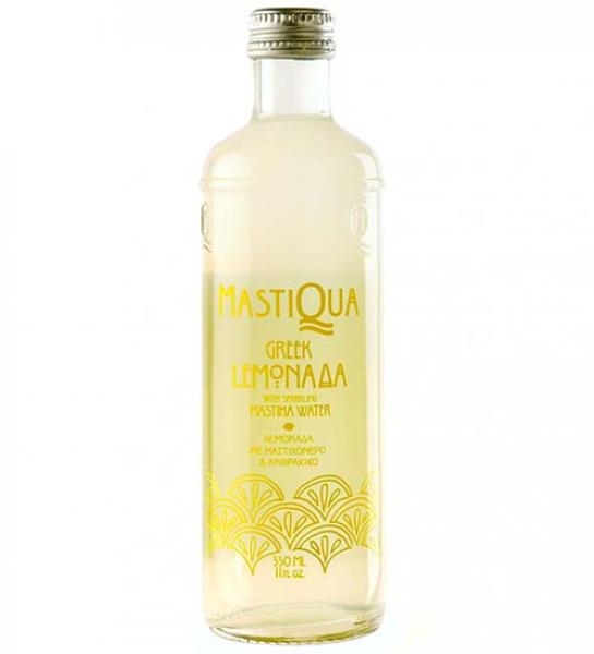 Greek lemonade with sparkling Mastiha water-Mastiqua-330ml
