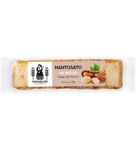 Nougat with peanuts-Roumelis-70gr