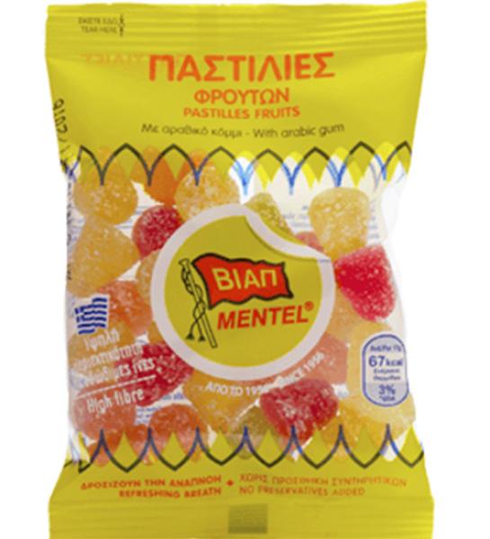Παστίλιες με γεύση φρούτων-ΒΙΑΠ ΜΕΝΤΕΛ-30gr