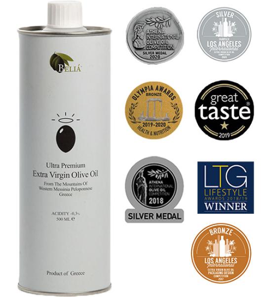 Ultra premium extra virgin olive oil-Belia-500ml