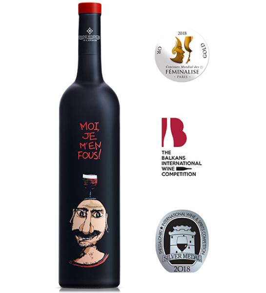 Dry red wine MOI, JE M’EN FOUS-Winery Monsieur Nicolas-750ml
