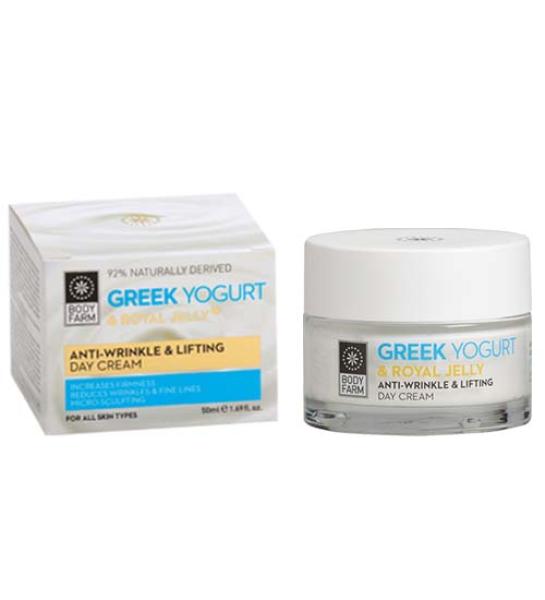 Anti-wrinkle & lifting day cream Greek yogurt & Royal jelly-Body Farm-50ml