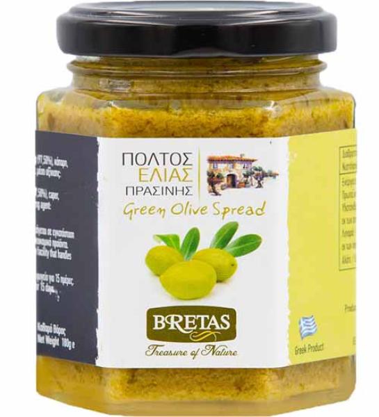 Green olive spread-Bretas-180gr