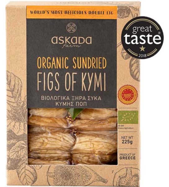 Organic sundried figs of Kymi PDO-ASKADA Farm-225gr