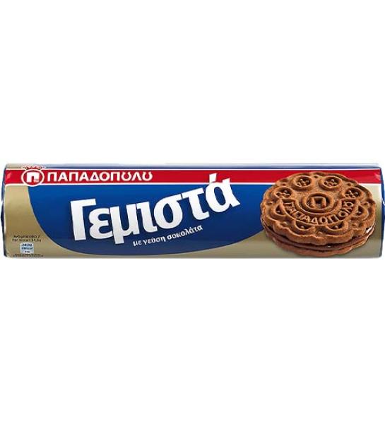 Sandwich biscuits with chocolate flavored cream-PAPADOPOULOU-200gr