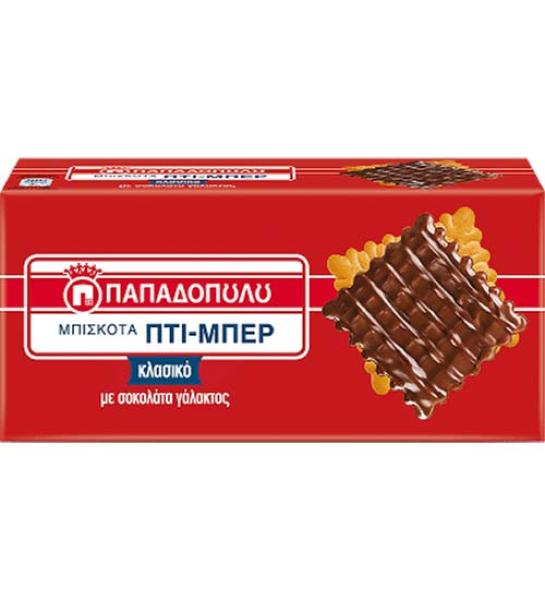 Biscuits Petit-Beurre coated with milk chocolate-PAPADOPOULOU-200gr