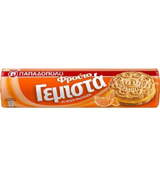 Μπισκότα γεμιστά με κρέμα πορτοκάλι-ΠΑΠΑΔΟΠΟΥΛΟΥ-200gr