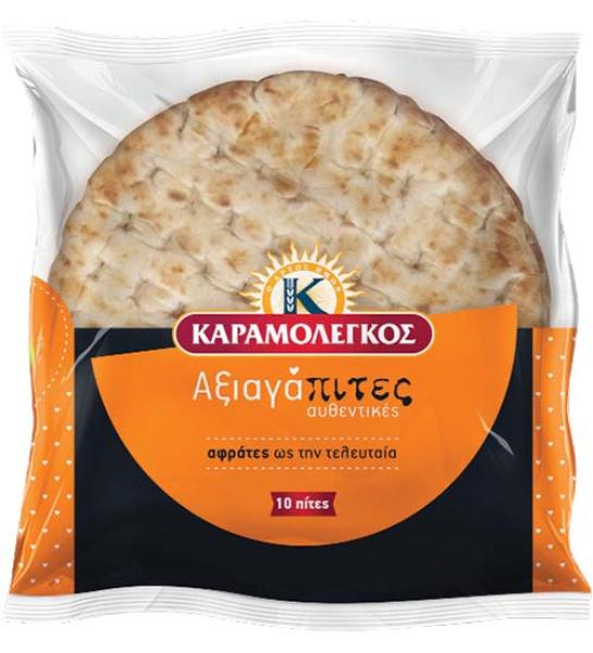 Wheat Pita bread for souvlaki, 10pcs-KARAMOLEGOS-820gr
