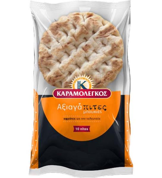 Mini pita bread, 10pcs-KARAMOLEGOS-450gr