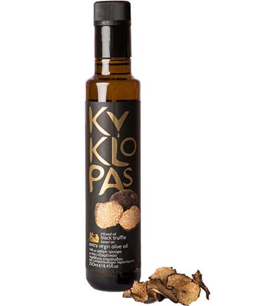 Extra virgin olive oil with Black truffle-Kyklopas-250ml