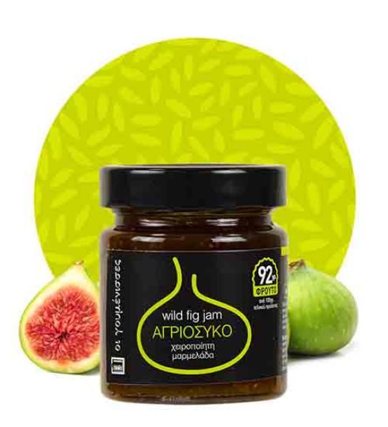 Wild fig jam-Oi Goumenisses-220gr