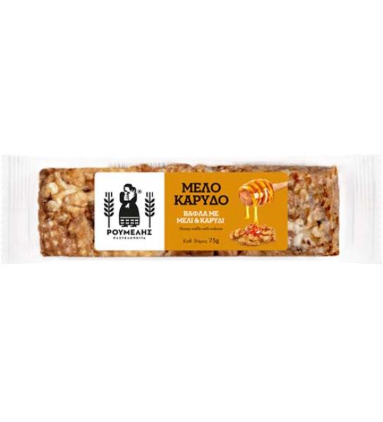 Βάφλα με μέλι και καρύδι-Ρούμελης-75gr